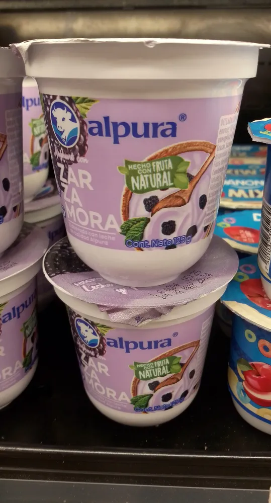 Yogurt Alpura Vaso Zarzamora