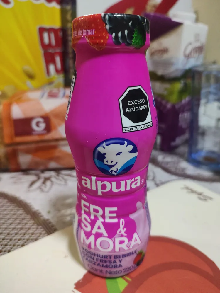 Yoghurt Alpura Bebible Fresa y Zarzamora