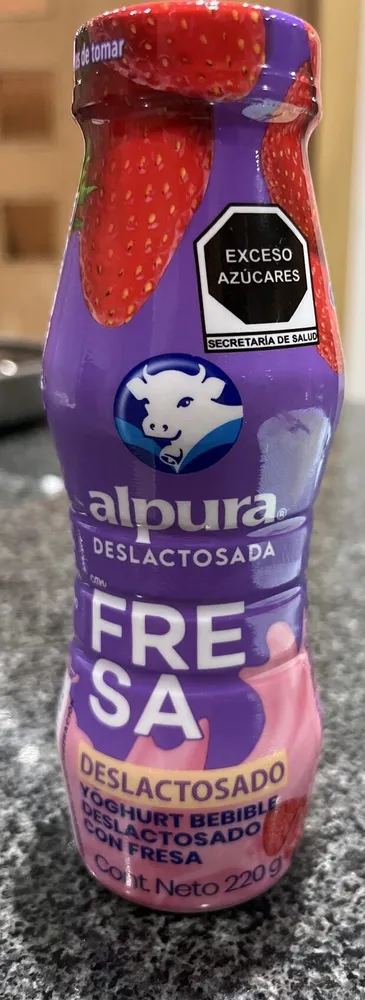Yogurt fresa deslactosado Alpura