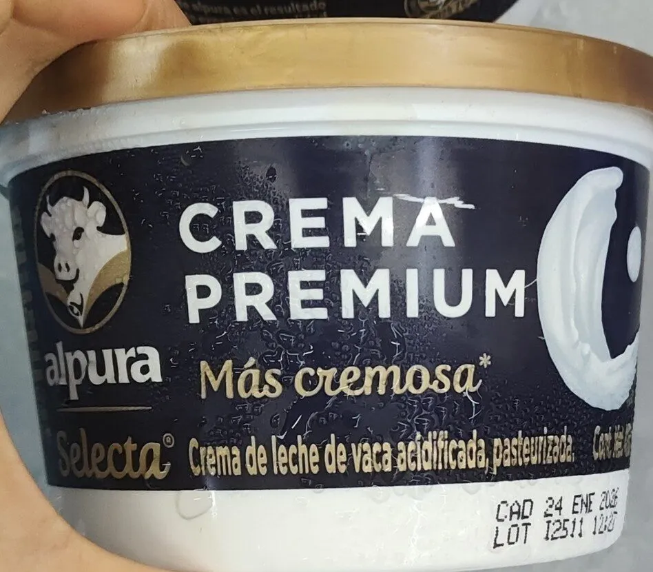 Crema de leche más cremosa premium