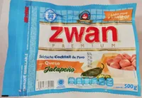 Zwan premium Salchicha Cocktail de pavo sabor queso jalapeño