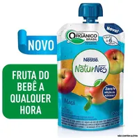 Purê De Frutas Orgânico Maçã Naturnes Squeeze 99g