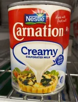 Creamy evaporated milk
