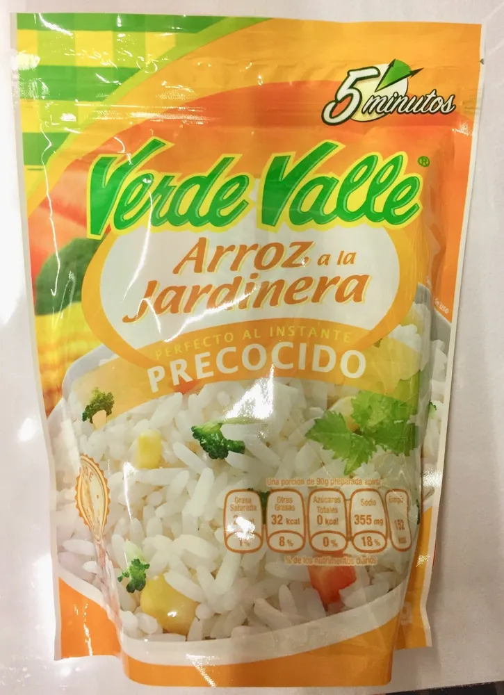 Arroz a la jardinera precocido Verde Valle