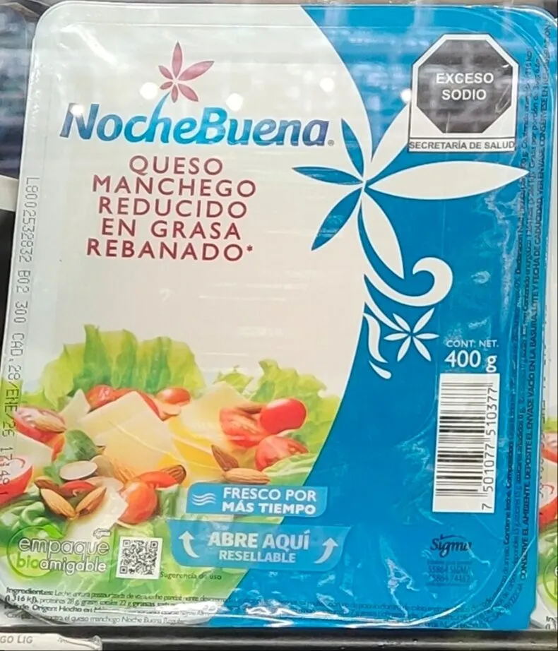 Noche buena Queso Manchego reducido en grasa