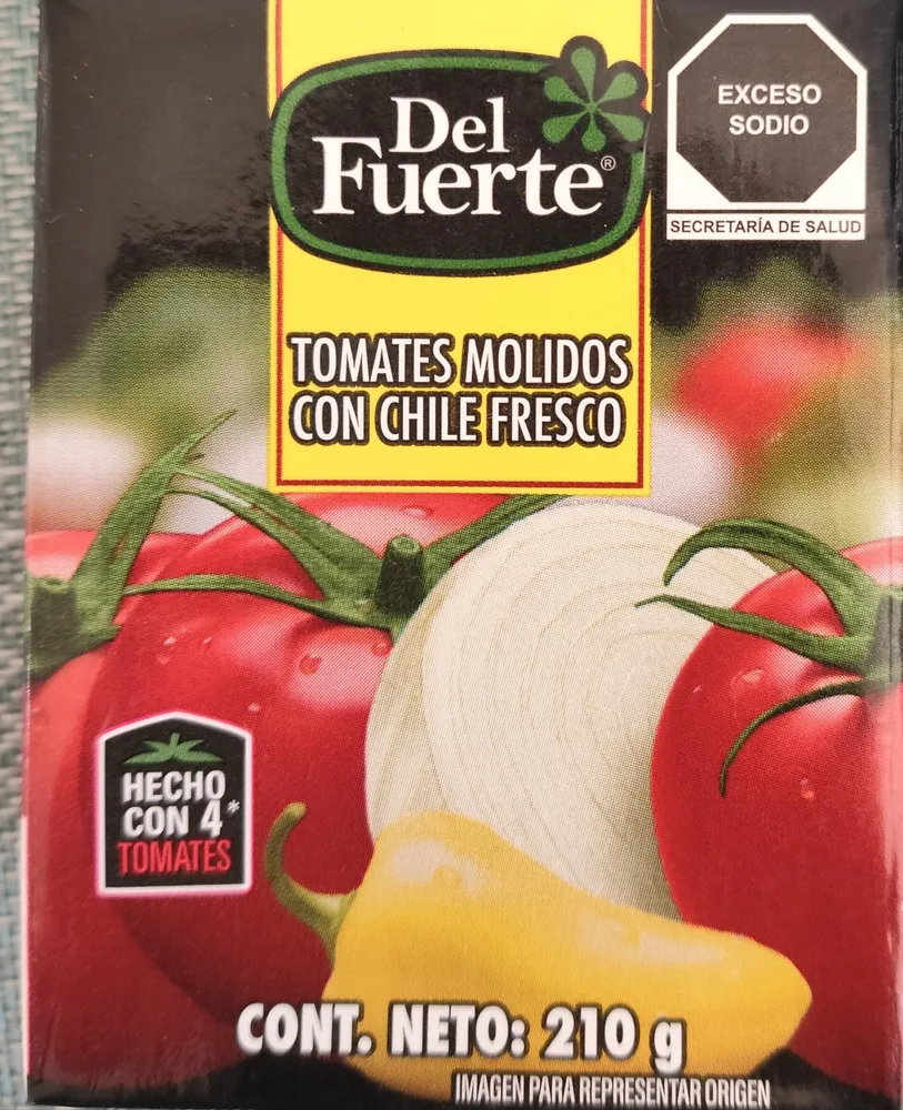 Tomates Molidos Con Chile Fresco