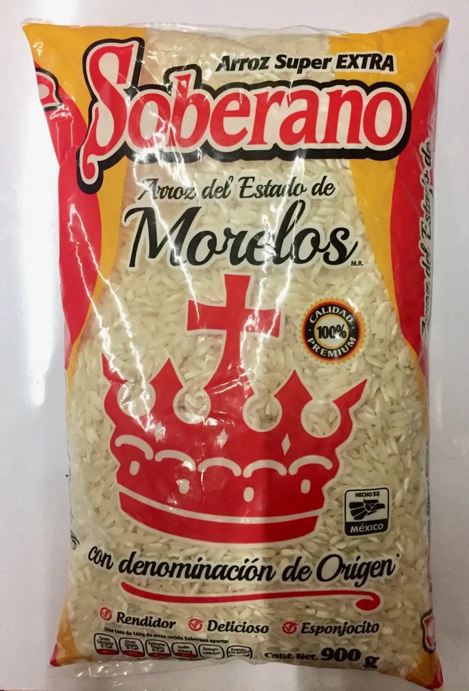 Arroz super extra con denominación de origen Soberano