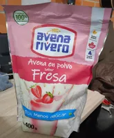 avena en polvo sabor fresa
