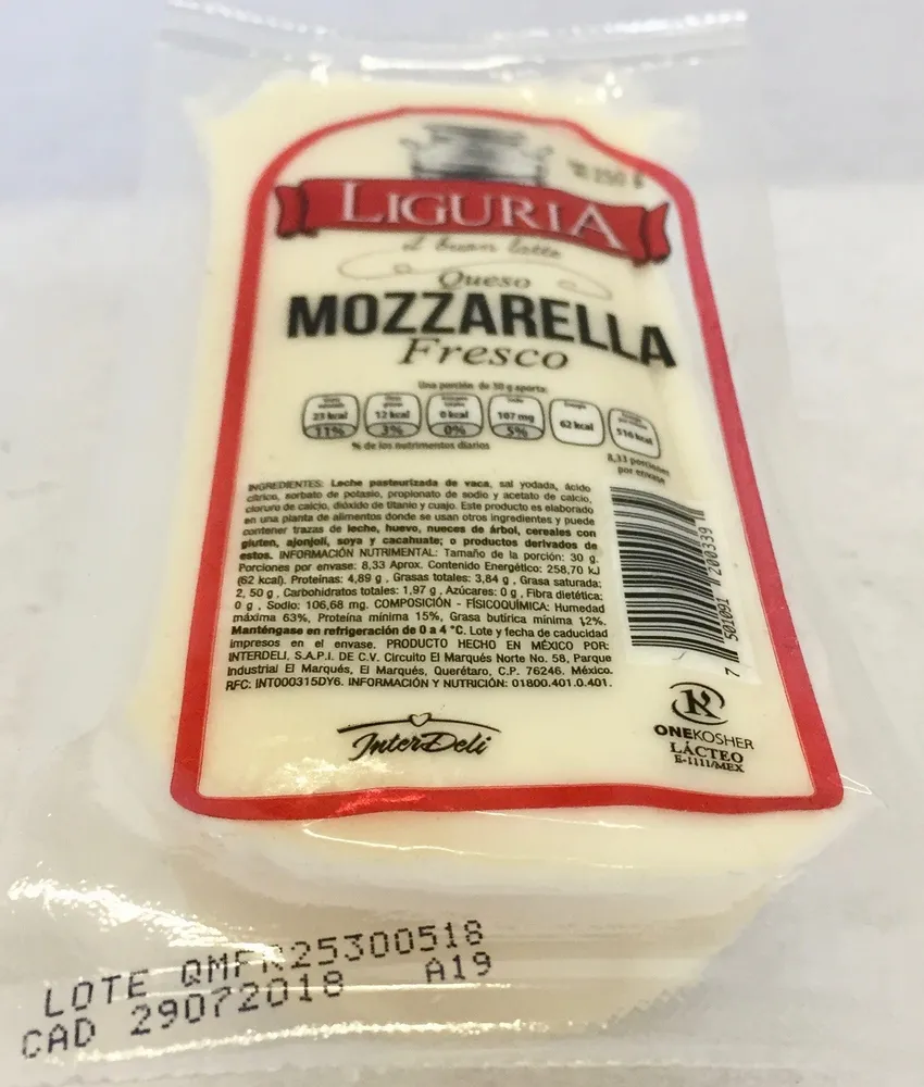 Queso Mozzarella Fresco Liguria