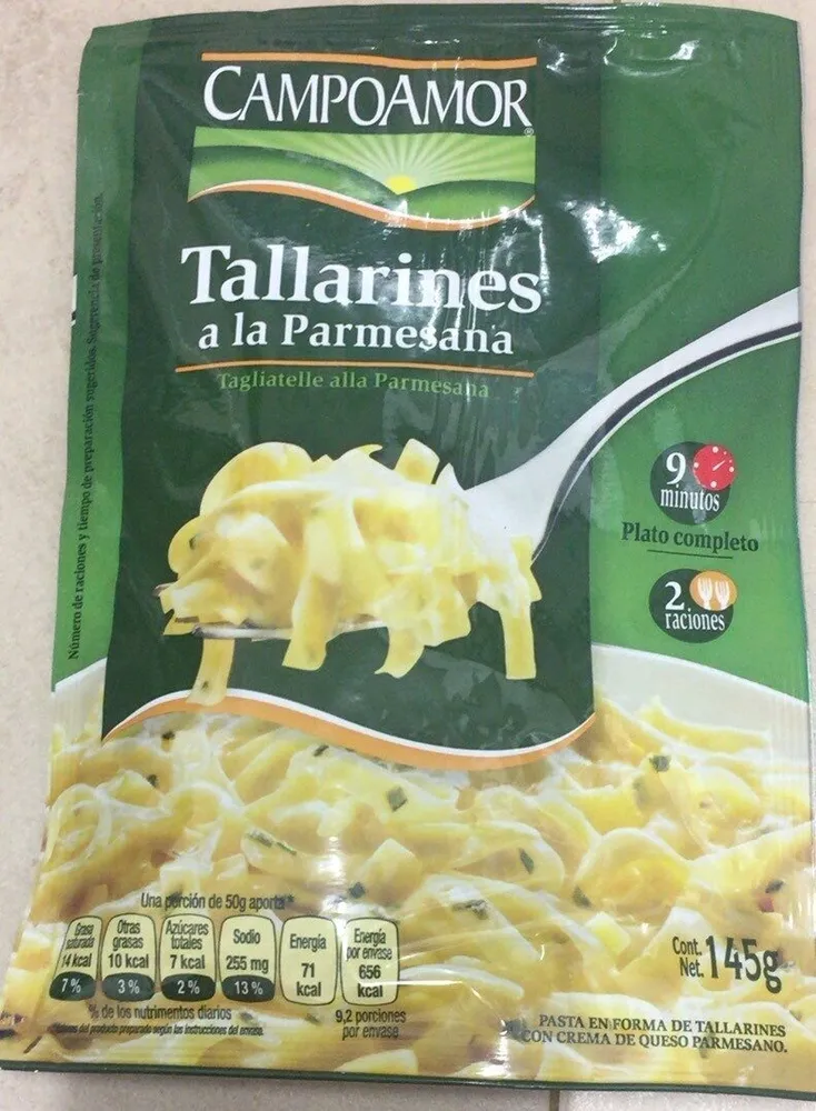 Tallarines a la Parmesana