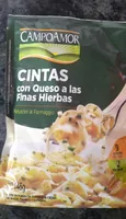 Cintas con queso a las finas hierbas