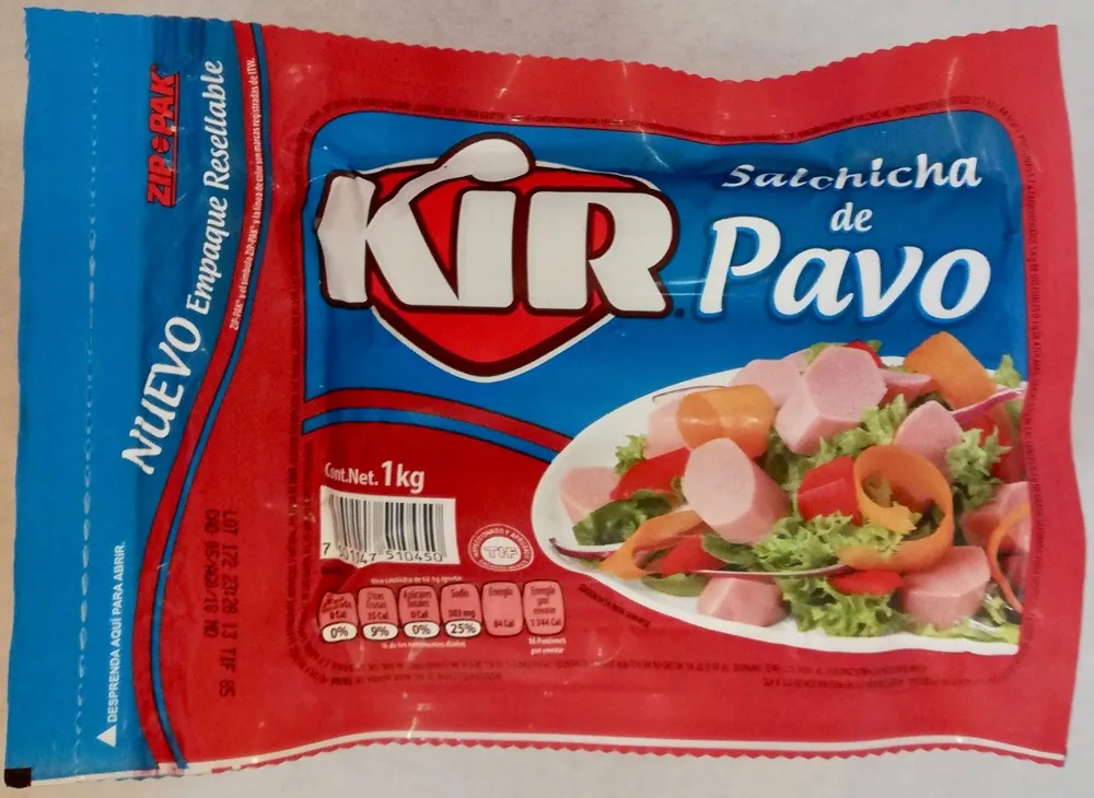 Kir Salchicha de pavo