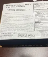 Masala Chickpea Mash & Grilled Chicken