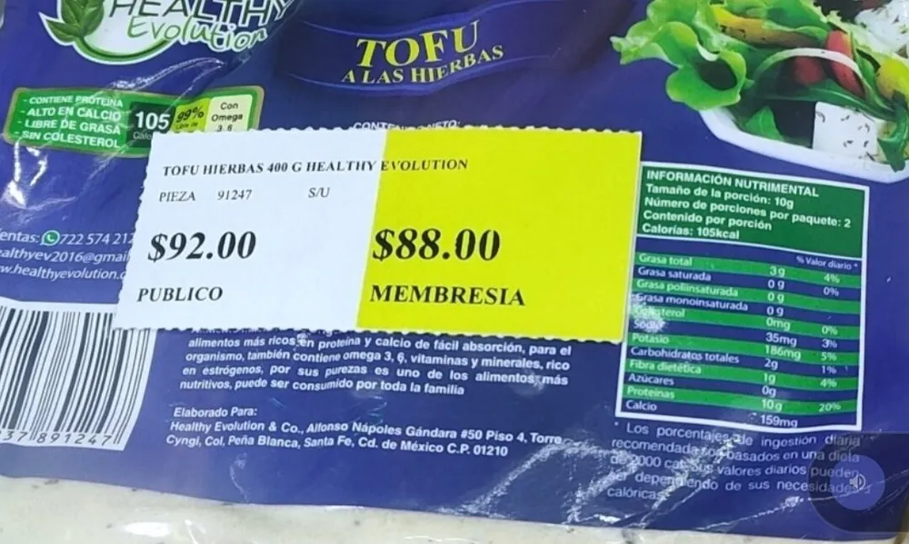 Tofu a las hierbas