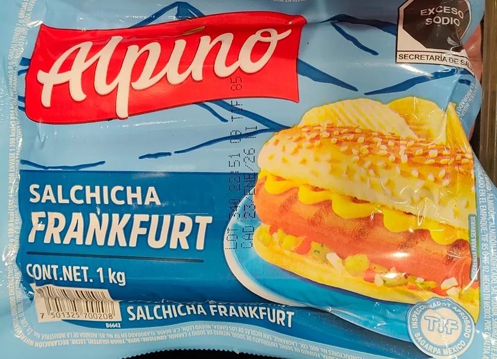 Alpino Salchicha Frankfurt de pavo