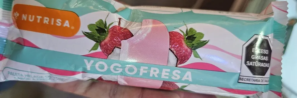 Yogofresa Paleta Helada De Yogurt Sabor Fresa Coco