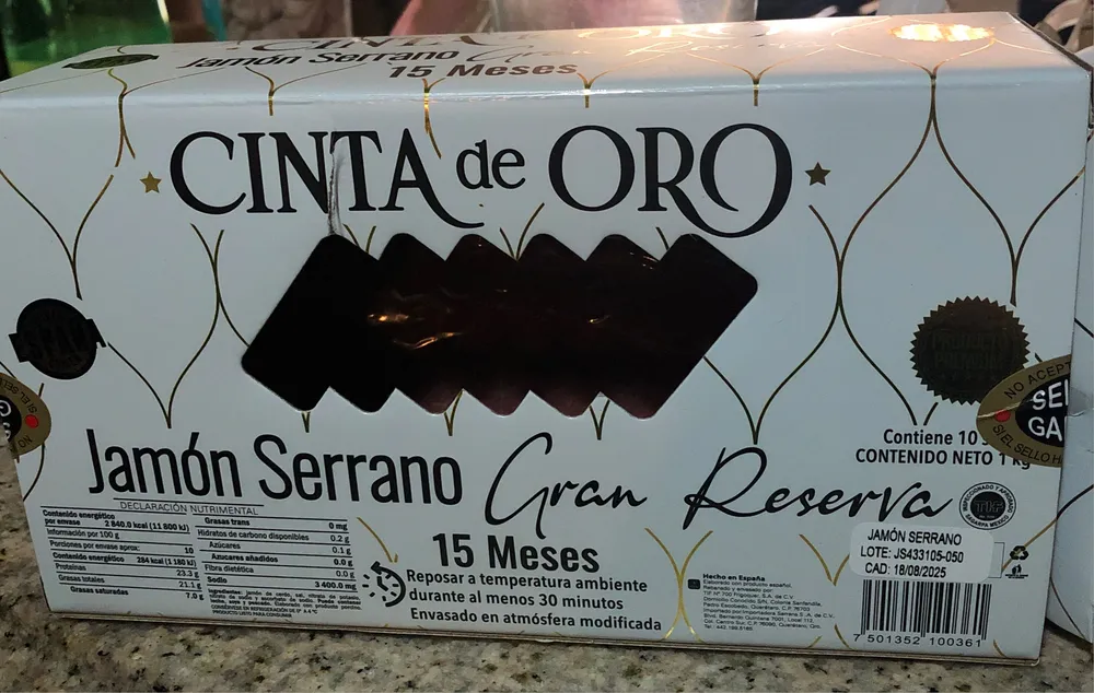 Jamón Serrano Gran Reserva 15 Meses