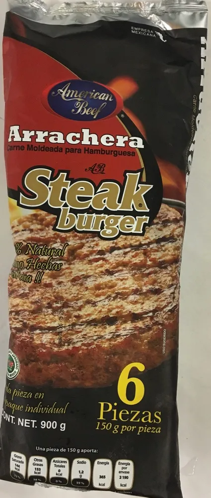 Carne para hamburguesa Arrachera American Beef