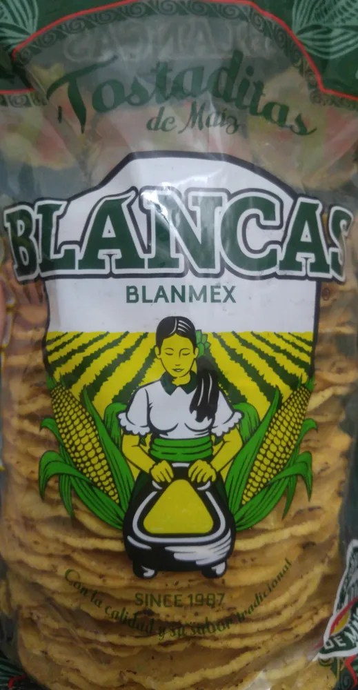 Tostadas de Maíz Blancas Blanmex