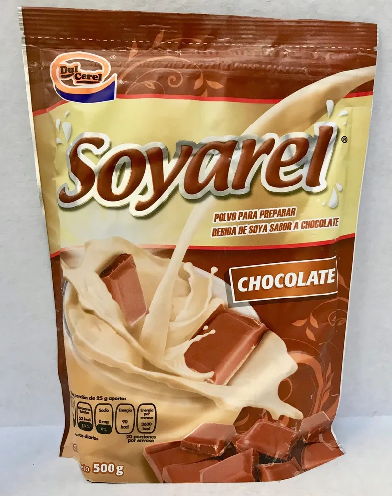 Polvo para preparar bebida de soya sabor a chocolate