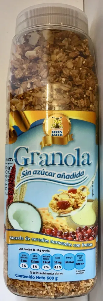 GRANOLA SIN AZUCAR
