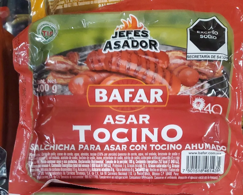 Salchicha Asar Tocino