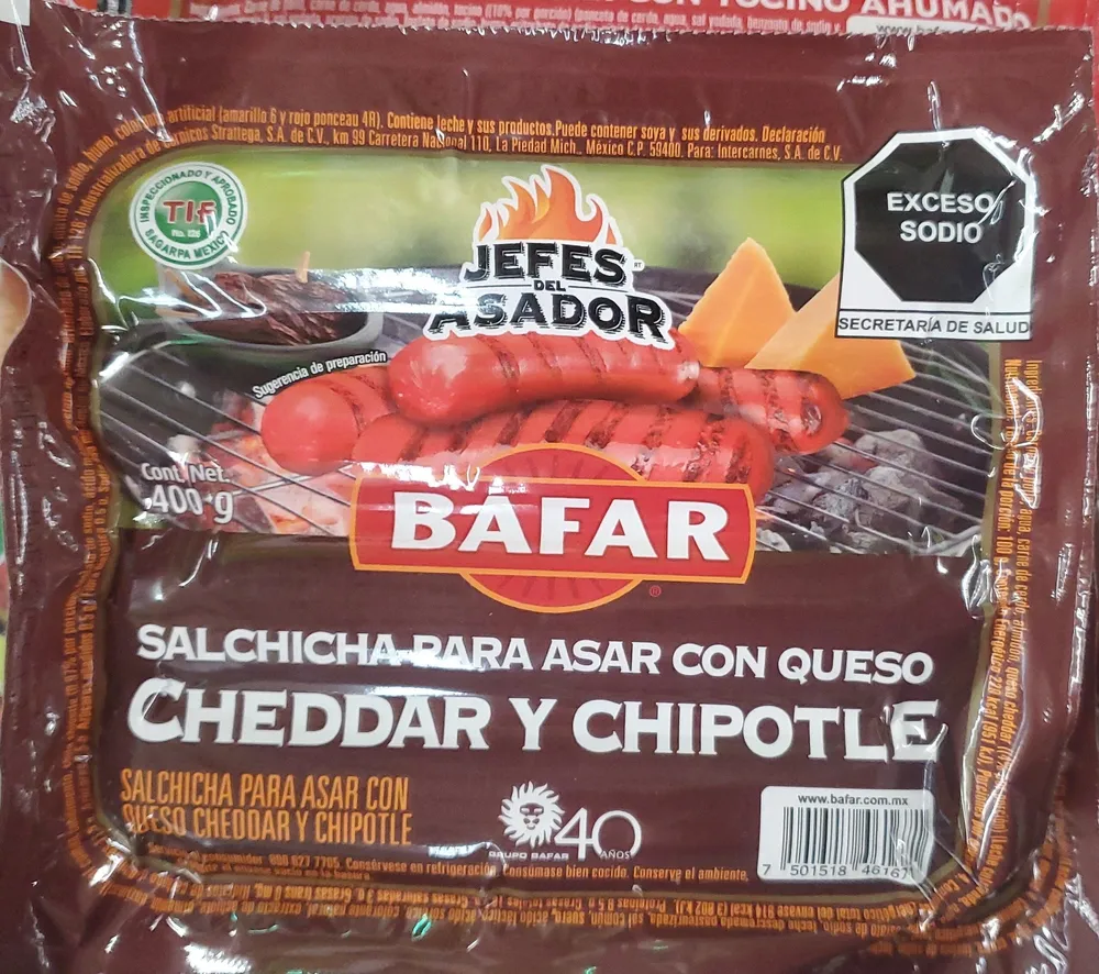 Salchicha Asar chipotle
