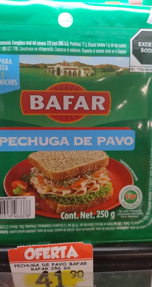 Pechuga de pavo bafar