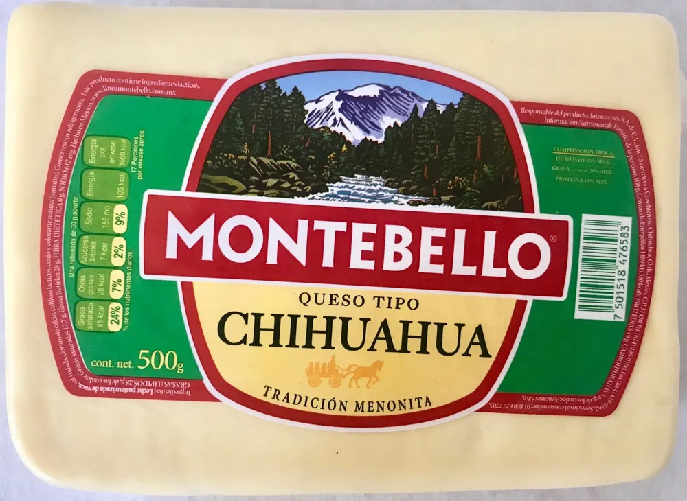 Queso tipo Chihuahua Montebello
