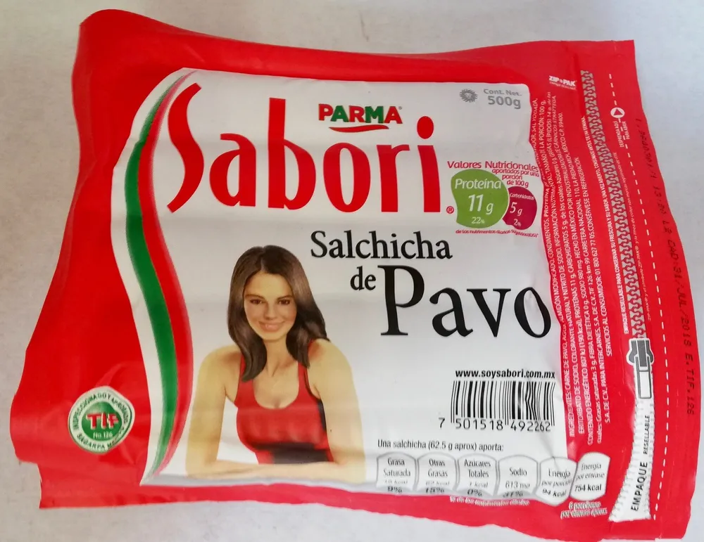 Sabori salchicha de pavo