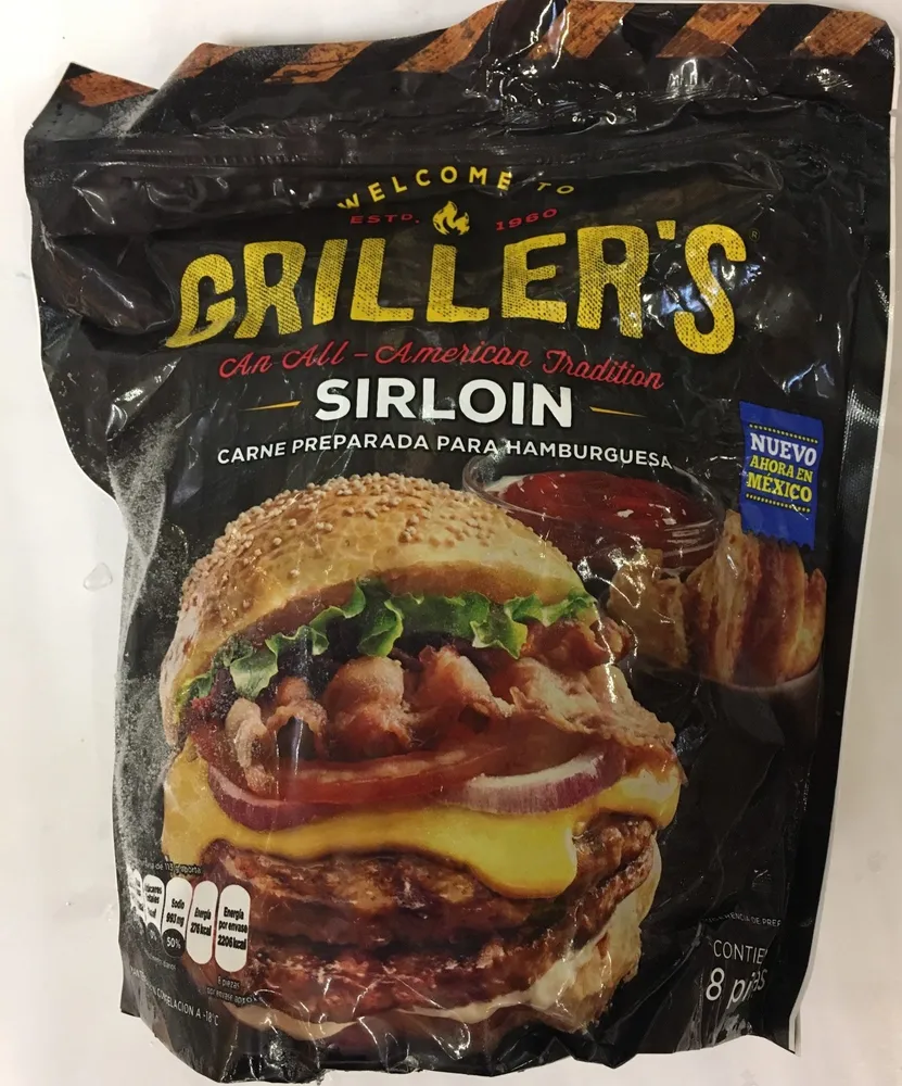 Carne para hamburguesa sirloin Griller´s