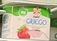 Yogurt con fresa estilo griego