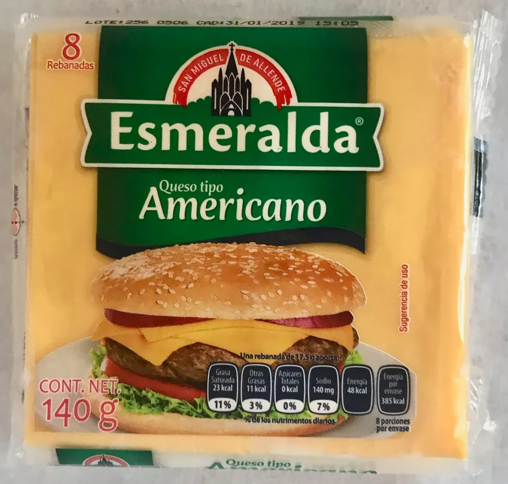 Queso tipo Americano Esmeralda