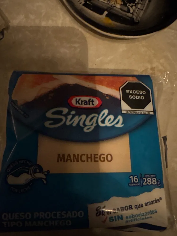 Queso Procesado Tipo Manchego Singles