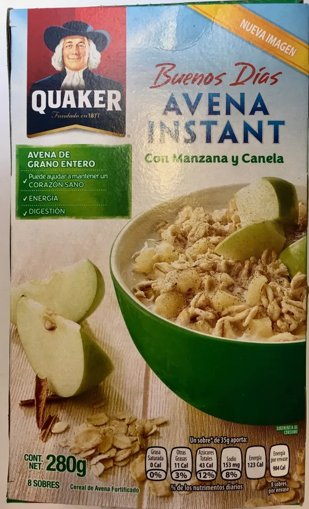 Buenos Días Avena Instant con Manzana y Canela
