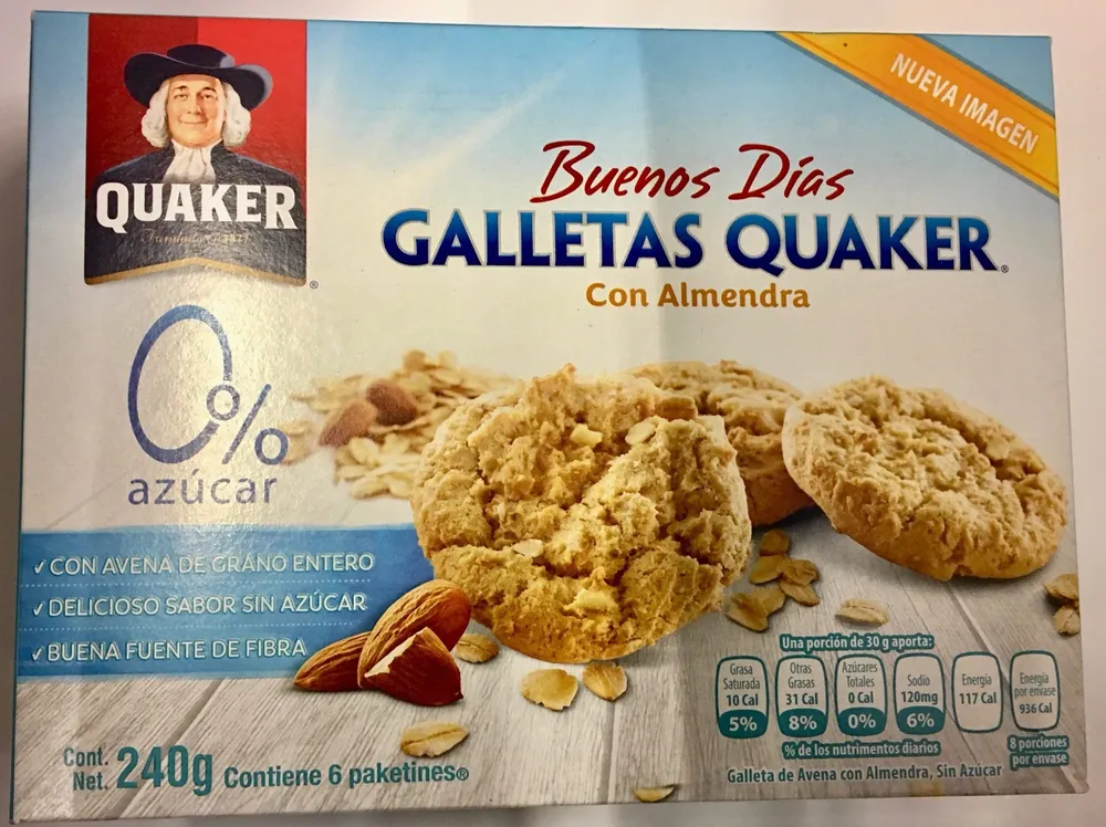 GALLETAS QUAKER CON ALMENDRA