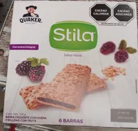 Barras de avena Quaker Stila sabor moras