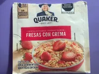 Avena integral fresas con crema