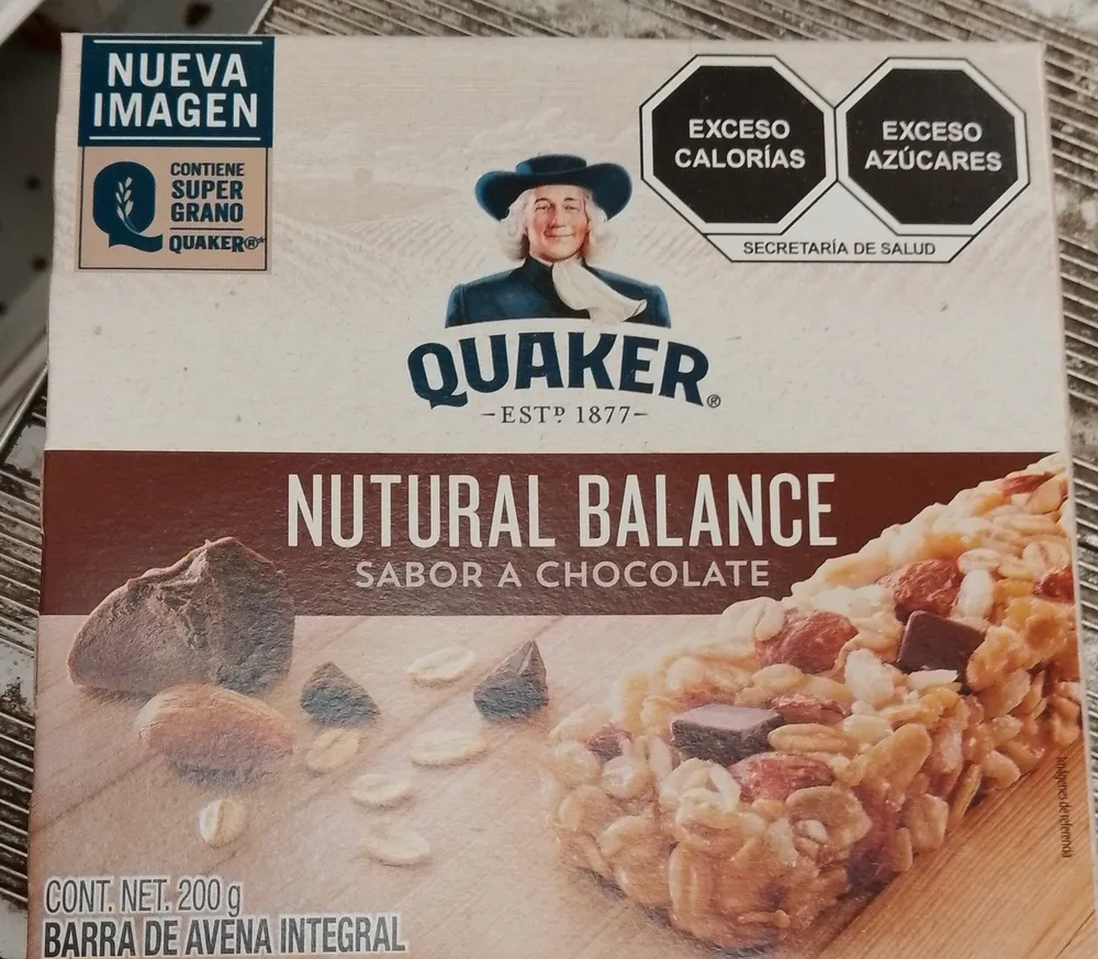 Nutural balance con trozos sabor chocolate