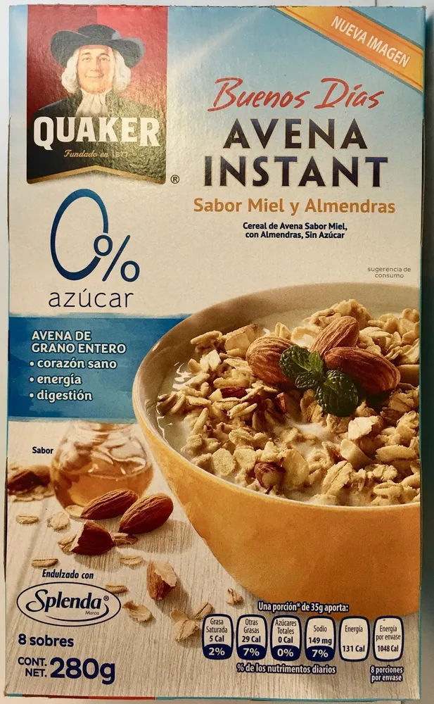 Buenos días Avena Instant sabor Miel y Almendras