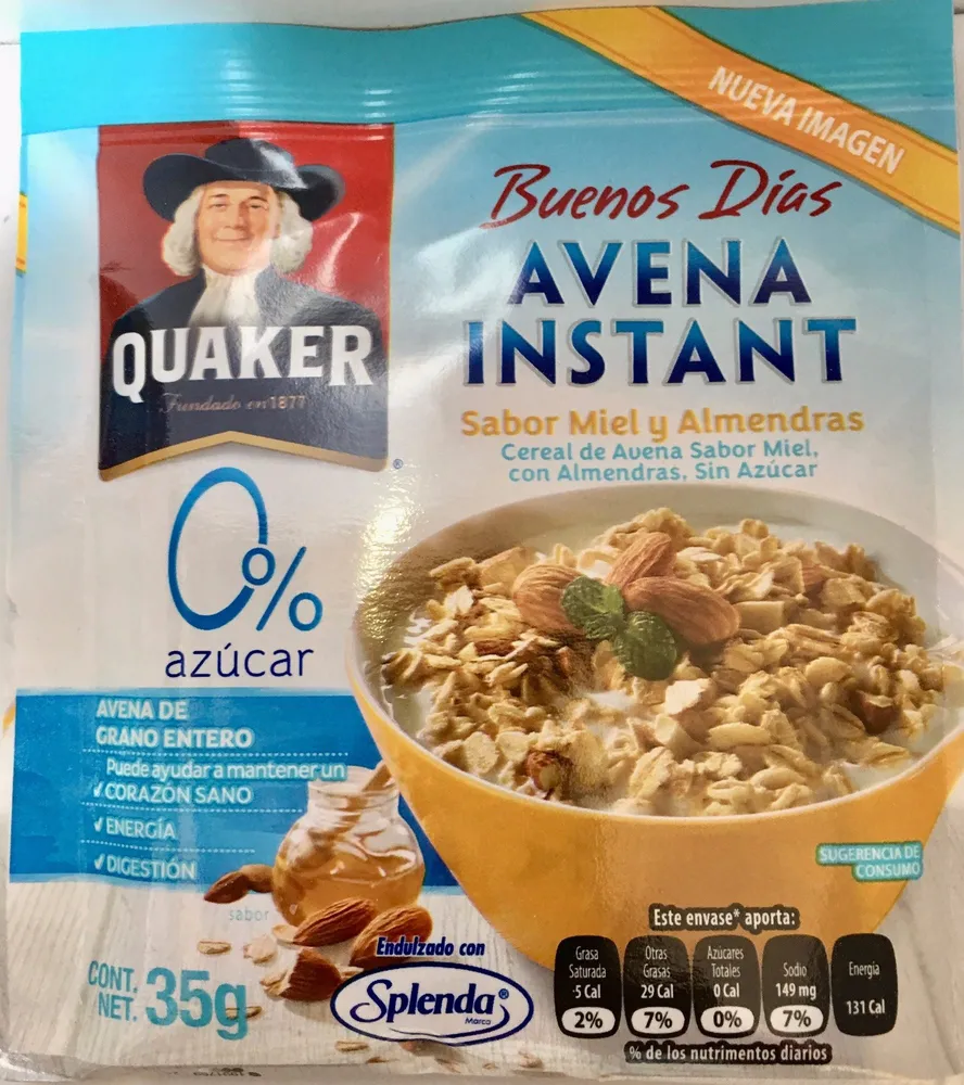AVENA INSTANT MIEL Y ALMENDRAS