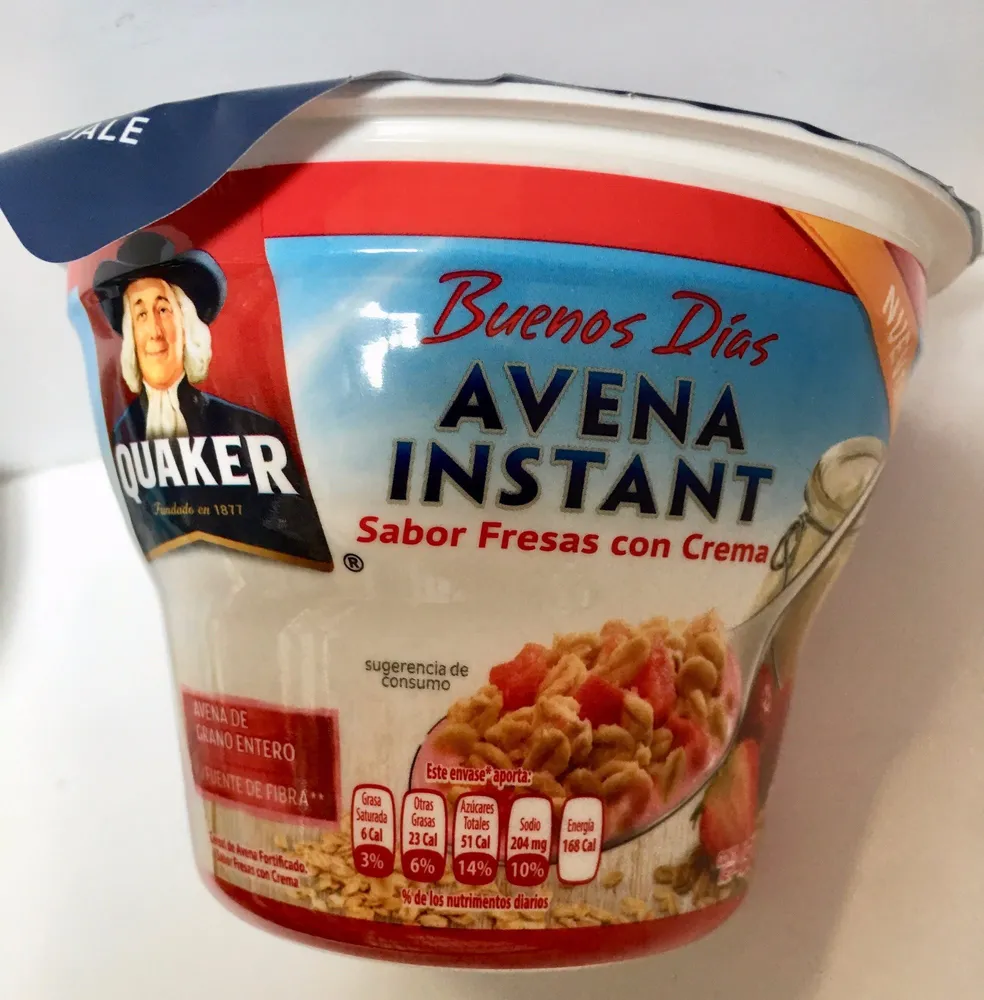 AVENA INSTANT FRESAS CON CREMA