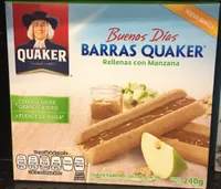 Barras Quaker rellenas con manzanas