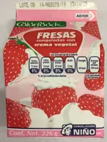 Fresas Congeladas con crema