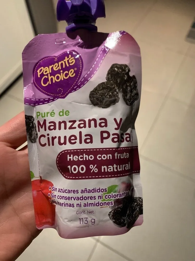Pure de Manzana y Ciruela Pasa
