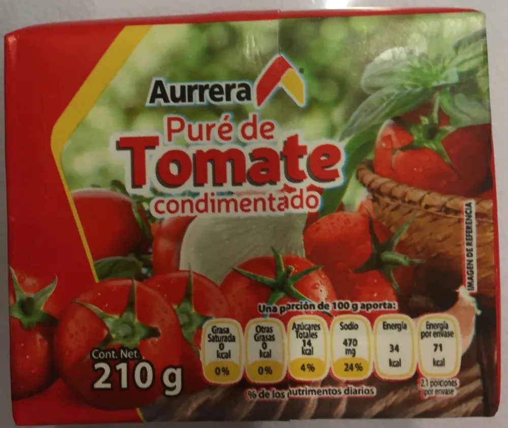PURE DE TOMATE CONDIMENTADO