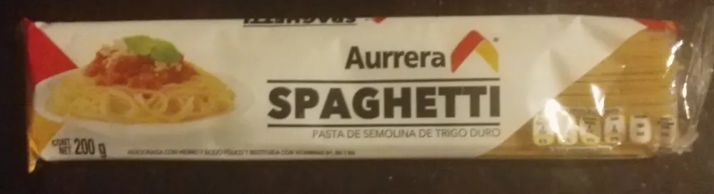 Spaghetti pasta de semolina de trigo duro