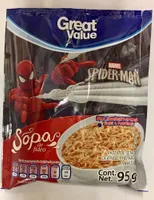 Sopa de fideo spider-man