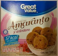 Galletas great value con amaranto y arándano