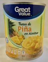 TROZOS DE PIÑA EN ALMÍBAR